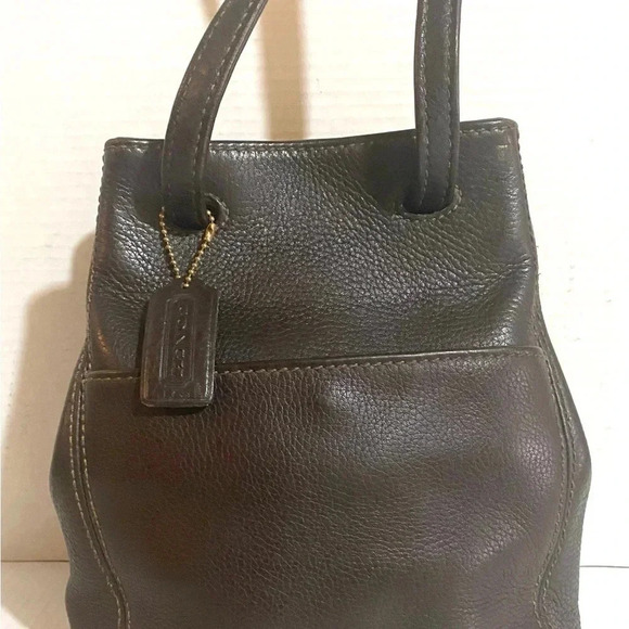 Coach vintage black leather crossbody handbag - Picture 5 of 13